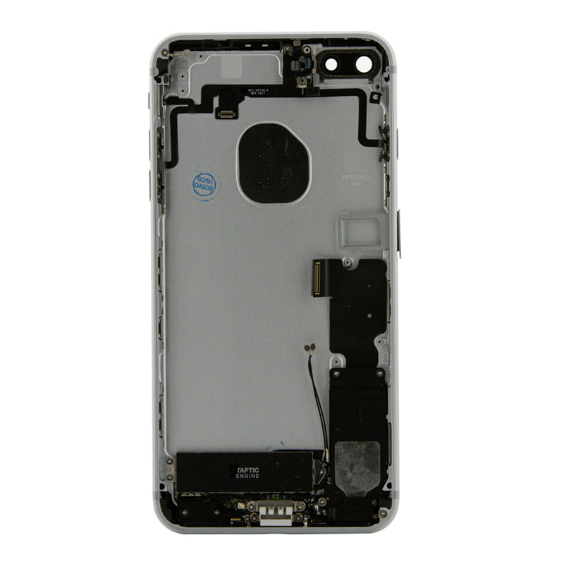 iPhone 7 Plus Silver Rear Back Housing Midframe Assembly w/ Pre-Installed Small Parts