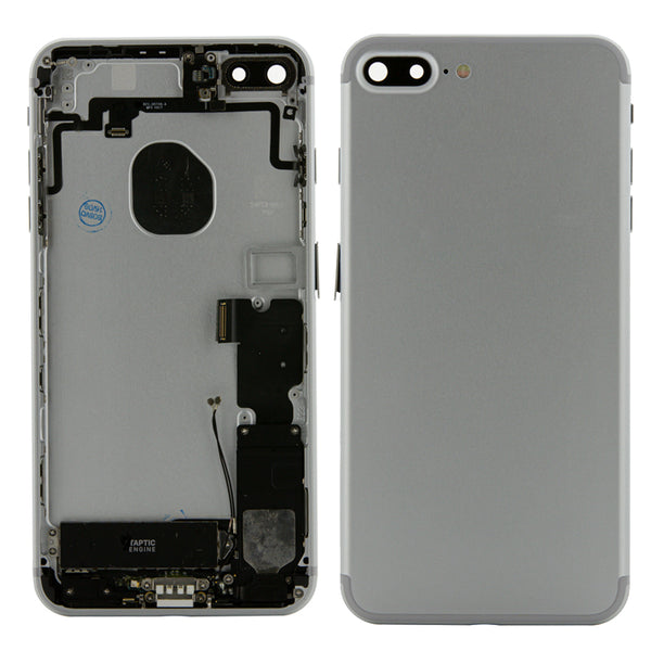 iPhone 7 Plus Silver Rear Back Housing Midframe Assembly w/ Pre-Installed Small Parts