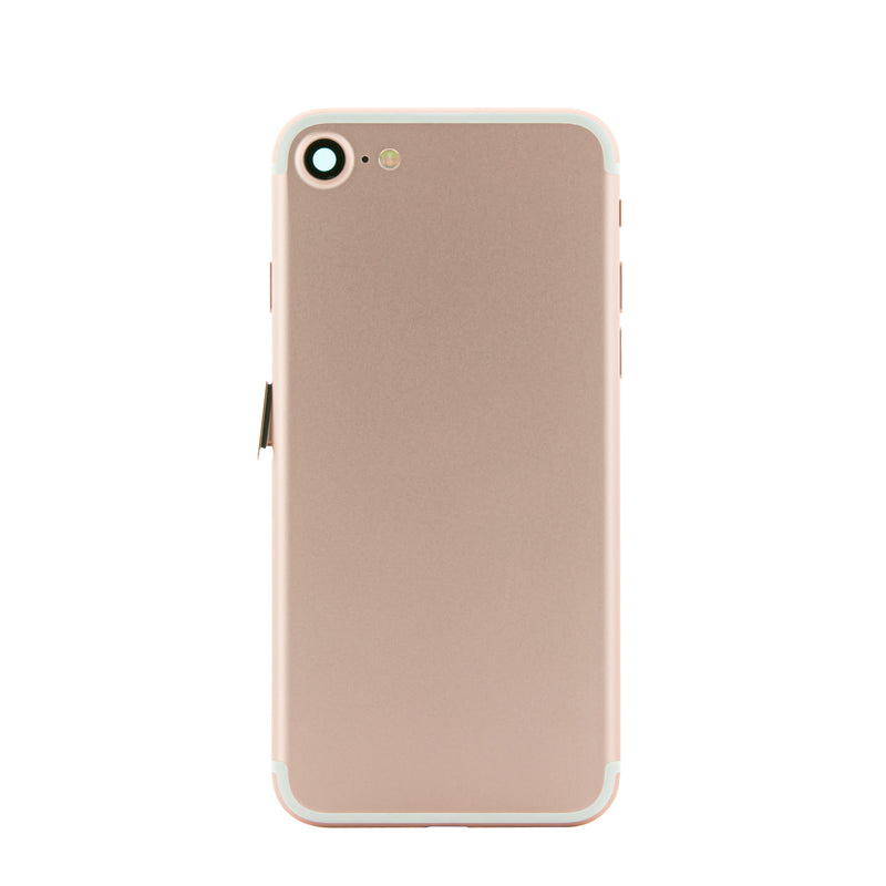 iPhone 7 Rose Gold Rear Back Housing Midframe Assembly w/ Pre-Installed Small Parts