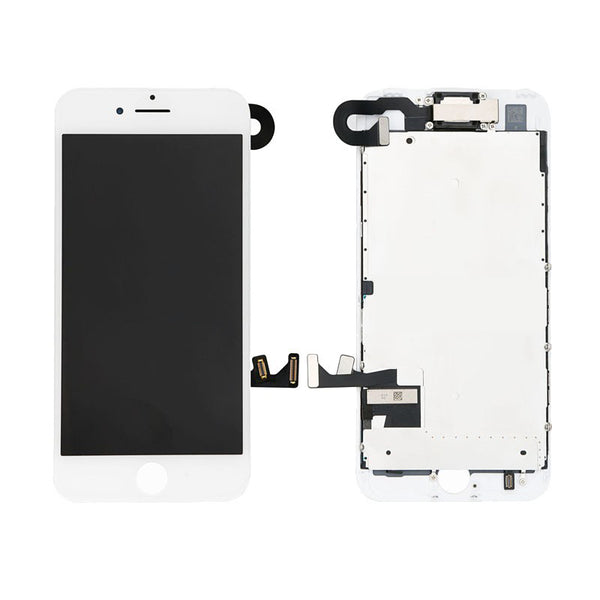 iPhone 7 LCD and Digitizer Glass Screen Replacement with Small Parts  (White) (Premium)