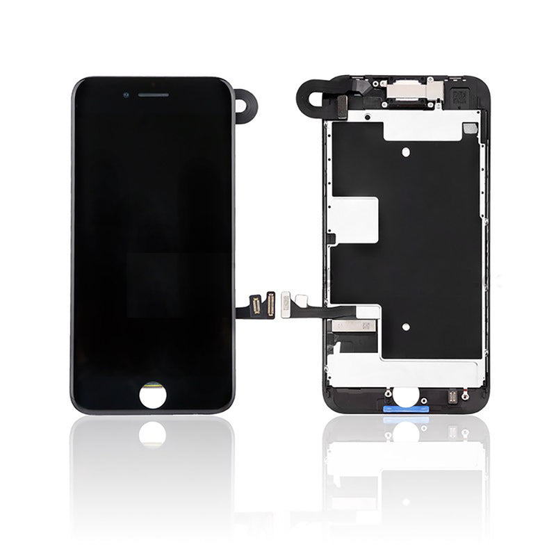 iPhone 8 / SE (2020) LCD and Digitizer Glass Screen Replacement with Small Parts (Black) (PREMIUM)