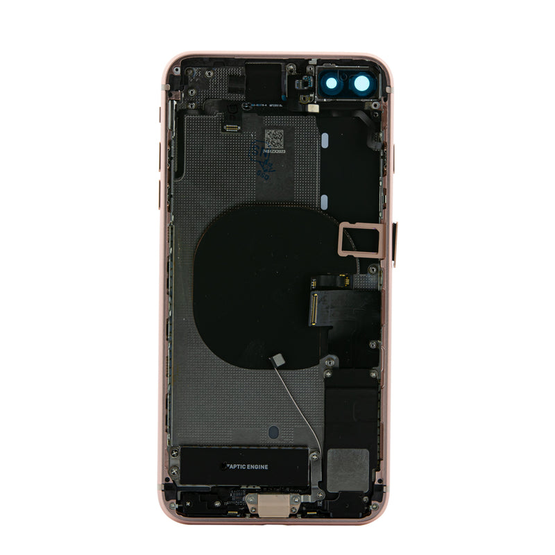 iPhone 8 Plus Rose Gold Rear Back Housing Midframe Assembly w/ Pre-Installed Small Parts