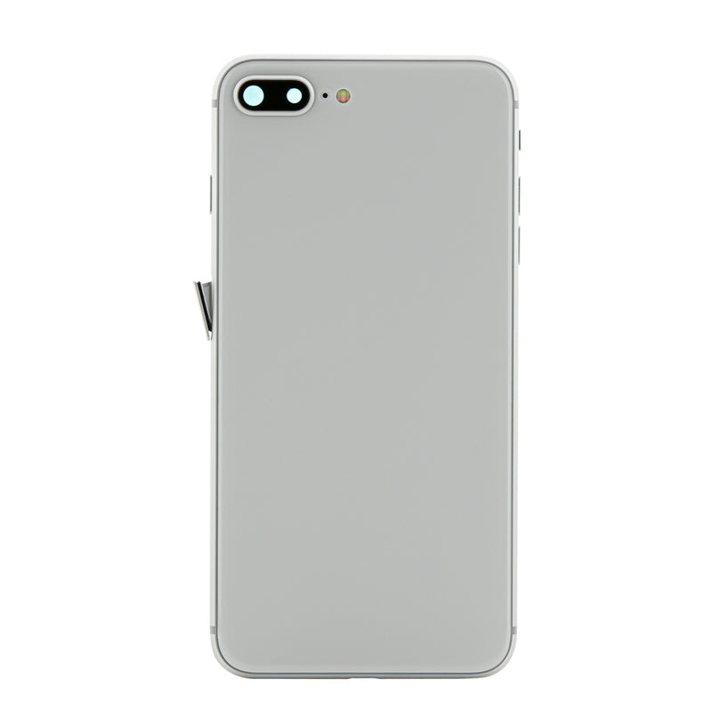 iPhone 8 Plus Silver Rear Back Housing Midframe Assembly w/ Pre-Installed Small Parts