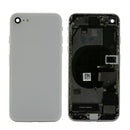 iPhone 8 Silver Rear Back Housing Midframe Assembly w/ Pre-Installed Small Parts
