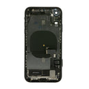 iPhone XR Black Rear Back Housing Midframe Assembly w/ Pre-Installed Small Parts