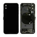 iPhone X Black Rear Back Housing Midframe Assembly w/ Pre-Installed Small Parts