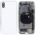 iPhone X White Rear Back Housing Midframe Assembly w/ Pre-Installed Small Parts