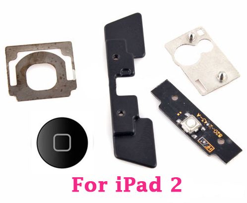 iPad 2 Black Home Button Assembly