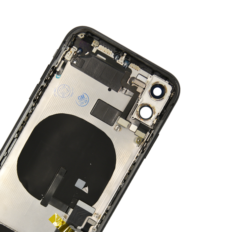 iPhone 11 Black Rear Back Housing Midframe Assembly w/ Pre-Installed S