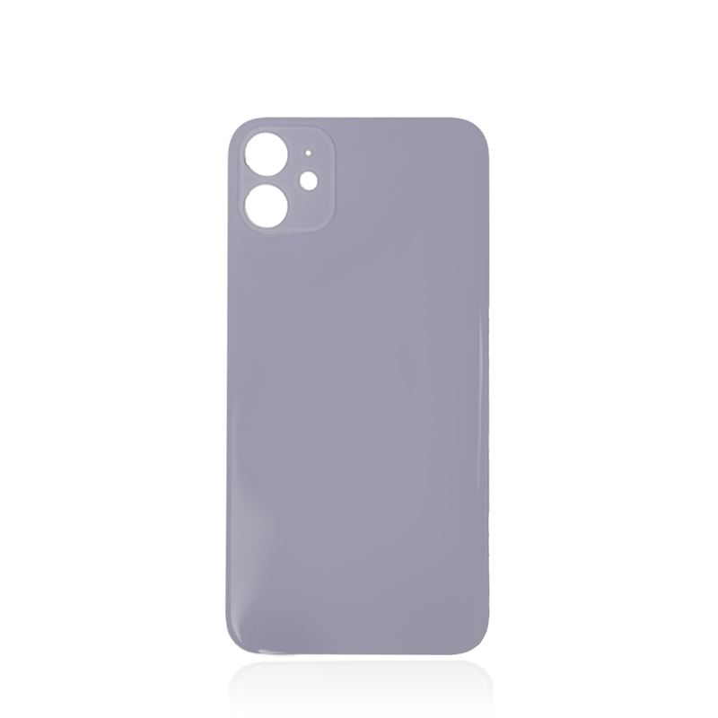 iPhone 11 Purple Battery Cover Glass With Adhesive (Large Camera Hole)