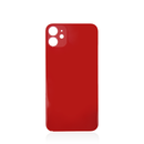 iPhone 11 Red Battery Cover Glass With Adhesive (Large Camera Hole)