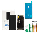 iPhone 11 Pro Max Black Premium Hard OLED Glass Screen Replacement Repair Kit + Premium Toolkit
