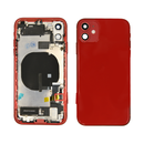 iPhone 11 Red Rear Back Housing Midframe Assembly w/ Pre-Installed Small Parts