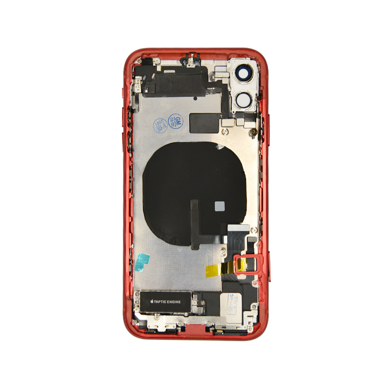 iPhone 11 Red Rear Back Housing Midframe Assembly w/ Pre-Installed Small Parts