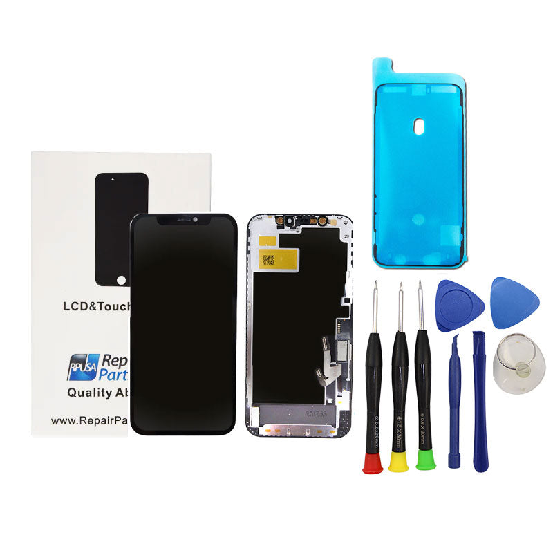 iPhone 12 / iPhone 12 Pro Grade A Incell LCD Glass Screen Replacement Kit + Basic Toolkit