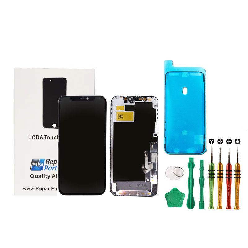 iPhone 12 / iPhone 12 Pro Premium Hard OLED Glass Screen Replacement Kit + Premium Toolkit