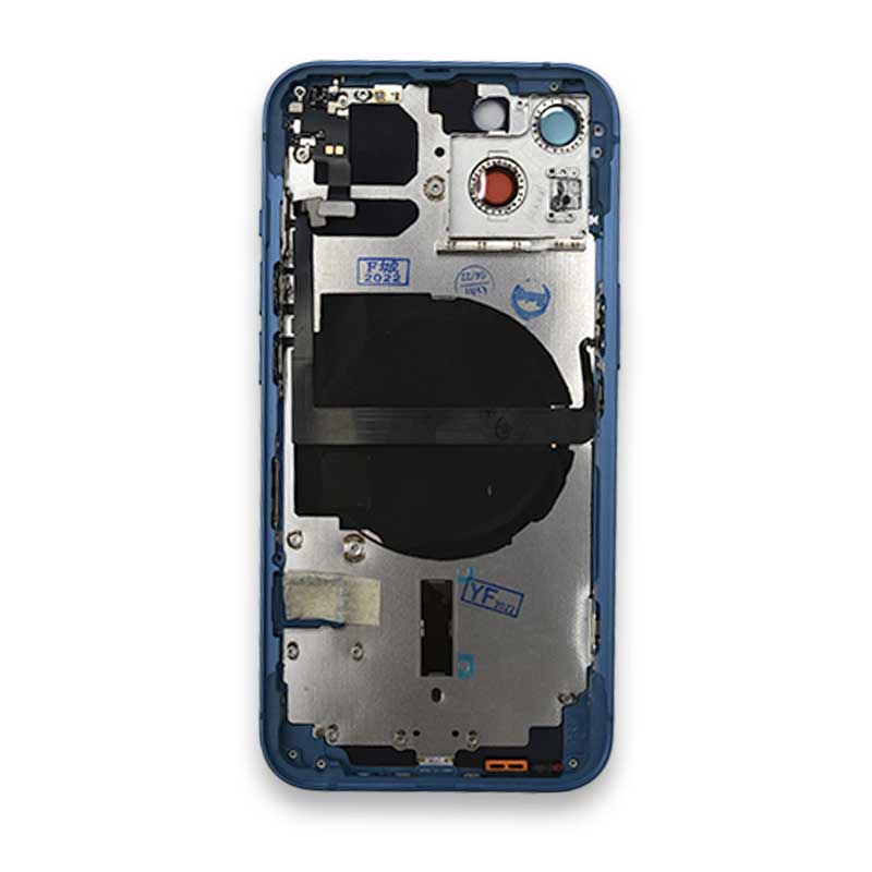 iPhone 13 Rear Back Housing Replacement with Small Parts Pre-Installed - Blue