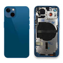 iPhone 13 Rear Back Housing Replacement with Small Parts Pre-Installed - Blue