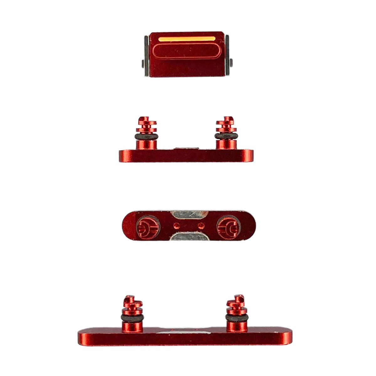 iPhone 13 Hard Button Set (Volume, Power, Mute) Red