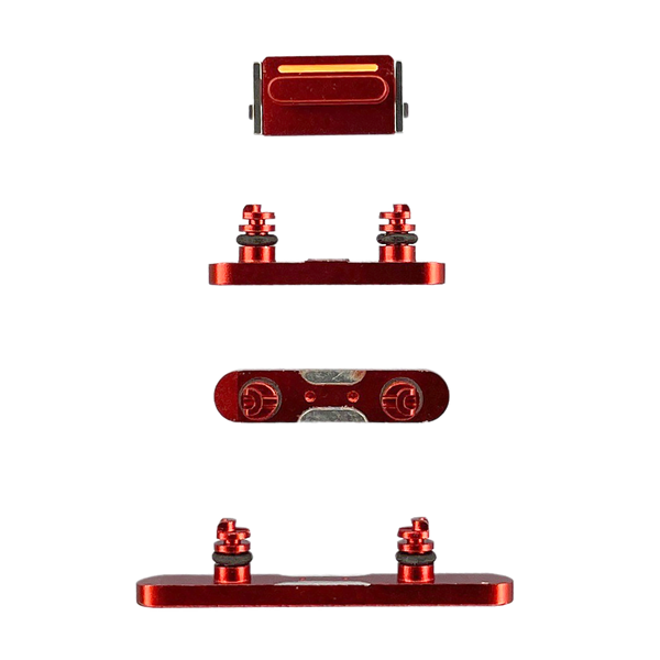 iPhone 13 Hard Button Set (Volume, Power, Mute) - Red