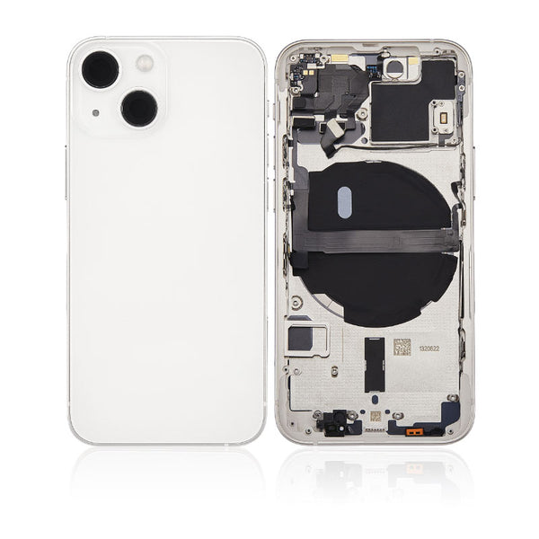 iPhone 13 Mini Rear Back Housing Replacement with Small Parts Pre-Installed - Starlight
