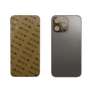 iPhone 13 Pro Graphite Battery Cover Glass With Adhesive (Large Camera Hole)