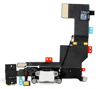 iPhone 5S Dock, Headphone Jack & Microphone Flex Cable - White