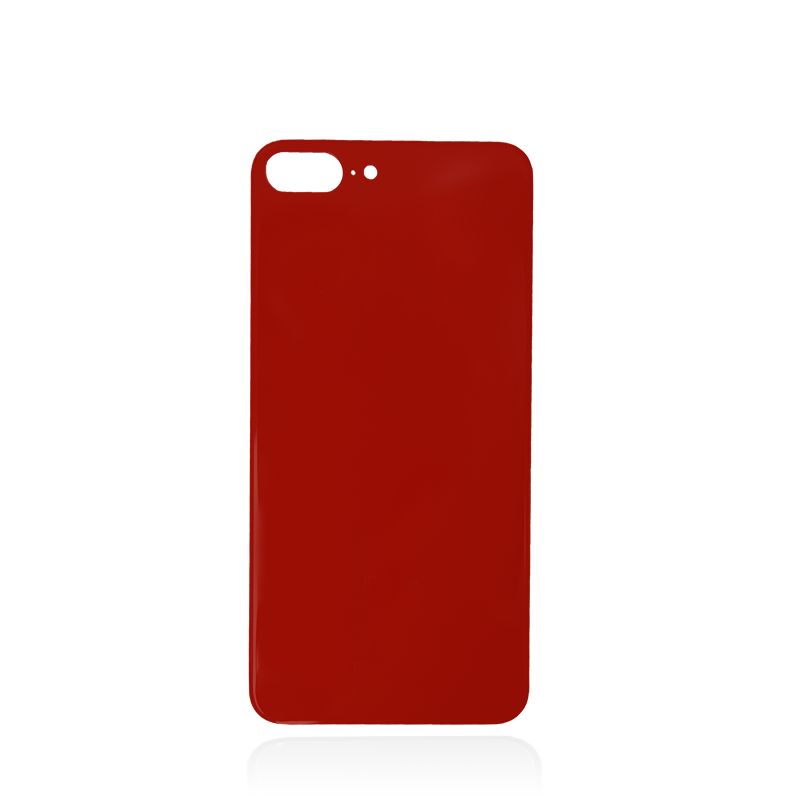 iPhone 8 Plus Battery Cover Glass With Adhesive - Red