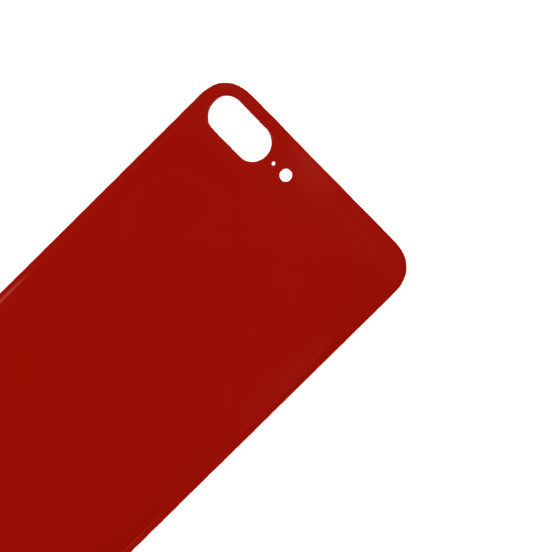 iPhone 8 Plus Battery Cover Glass With Adhesive - Red