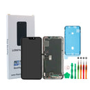 iPhone X Black Premium Soft OLED Glass Screen Replacement Repair Kit + Premium Toolkit