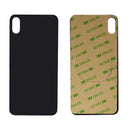 iPhone XS MAX Black Battery Cover Glass With Adhesive (Large Camera Hole)