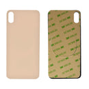 iPhone XS MAX Gold Battery Cover Glass With Adhesive (Large Camera Hole)