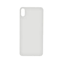 iPhone XS MAX Silver Battery Cover Glass With Adhesive (Large Camera Hole)