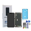iPhone X Black Grade A Glass Screen Replacement Repair Kit + Basic Toolkit