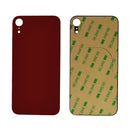 iPhone XR Red Battery Cover Glass With Adhesive (Large Camera Hole)