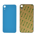 iPhone XR Blue Battery Cover Glass With Adhesive (Large Camera Hole)