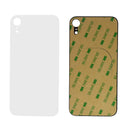 iPhone XR White Battery Cover Glass With Adhesive (Large Camera Hole)