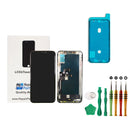 iPhone XS Black Premium Soft OLED Glass Screen Replacement Repair Kit + Premium Toolkit + Adhesive