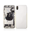 iPhone XS MAX Silver Rear Back Housing Assembly w/ Pre-Installed Small Parts