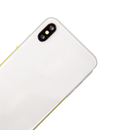 iPhone XS MAX Silver Rear Back Housing Assembly w/ Pre-Installed Small Parts