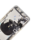 iPhone XS MAX Silver Rear Back Housing Assembly w/ Pre-Installed Small Parts