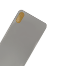 iPhone XS Silver Battery Cover Glass With Adhesive (Large Camera Hole)