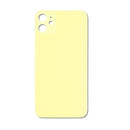 iPhone 11 Yellow Battery Cover Glass With Adhesive (Large Camera Hole)