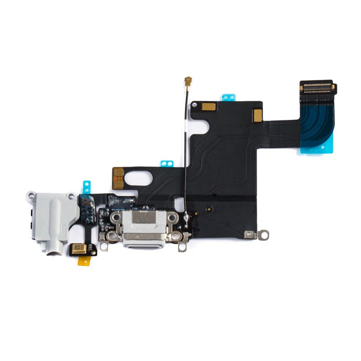 iPhone 6 Charging Dock and Headphone Jack Flex Cable - Light Grey