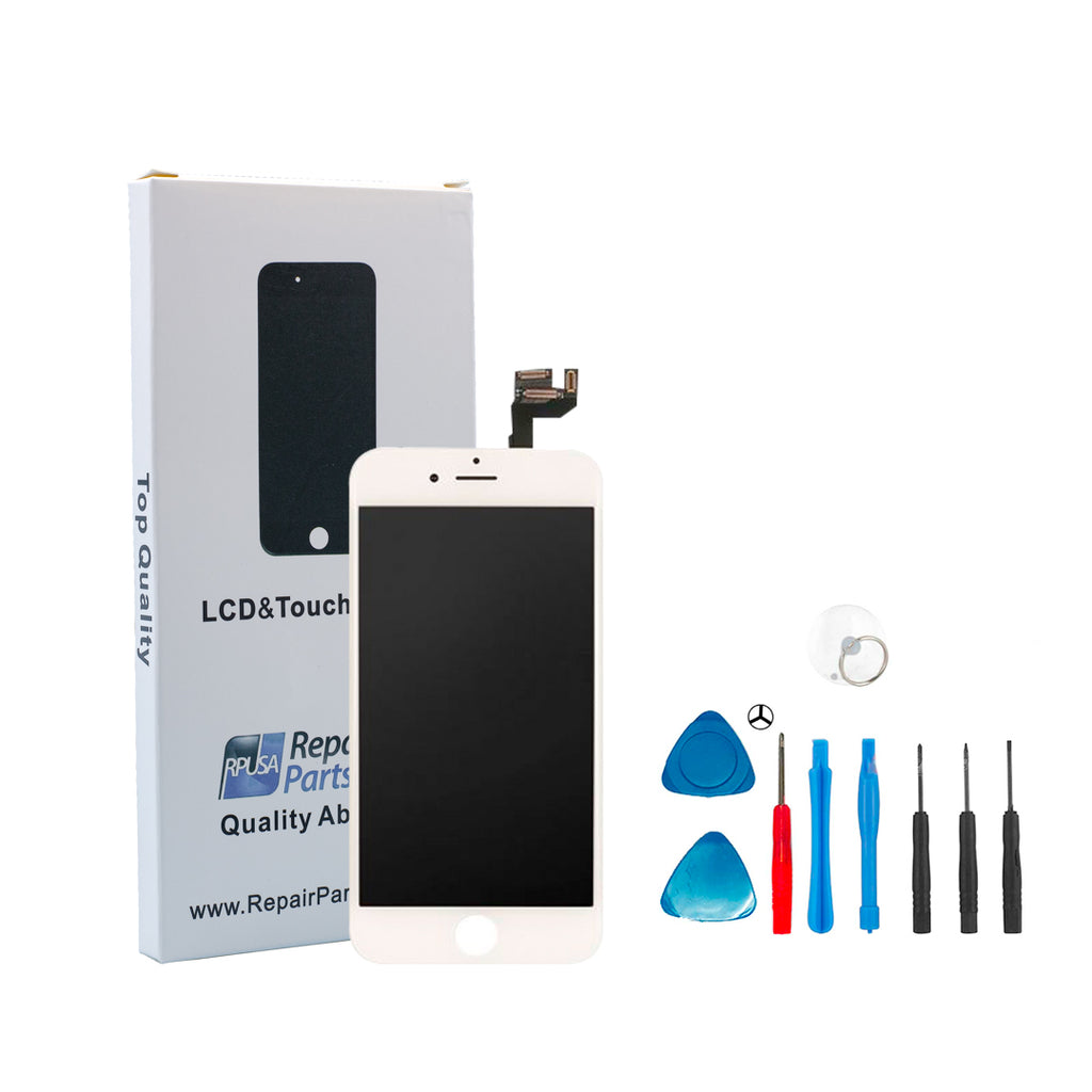 Vitre tactile + écran LCD sur chassis iPhone 6 Plus noir + outils Vitre tactile + écran LCD sur chassis iPhone 6 Plus noir + outils