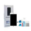 iPhone 7 Plus White Grade A Glass Screen Replacement Repair Kit + Basic Tools