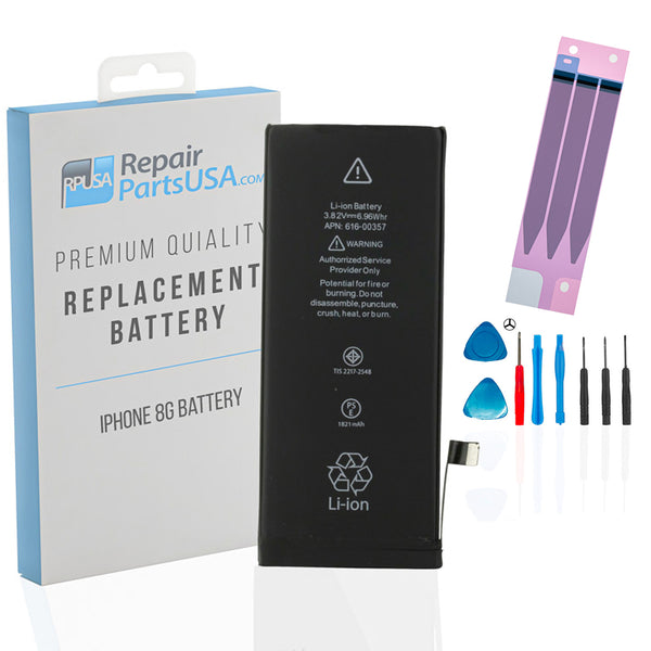 iPhone 8 Premium Battery Replacement Kit + Adhesive + Tools