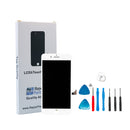 iPhone 8 Plus White Grade A Glass Screen Replacement Repair Kit + Basic Tools