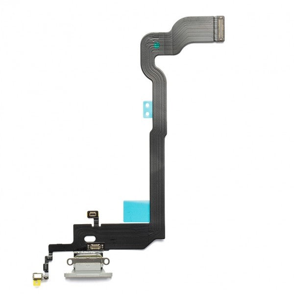 iPhone X Charging Dock Port Flex Cable - Silver