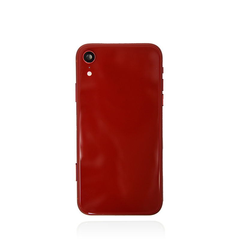 iPhone XR Red Rear Back Housing Midframe Assembly w/ Pre-Installed Small Parts